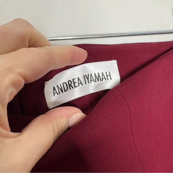 Andrea Iyamah Red Straight Leg Pants - Picture 6 of 10